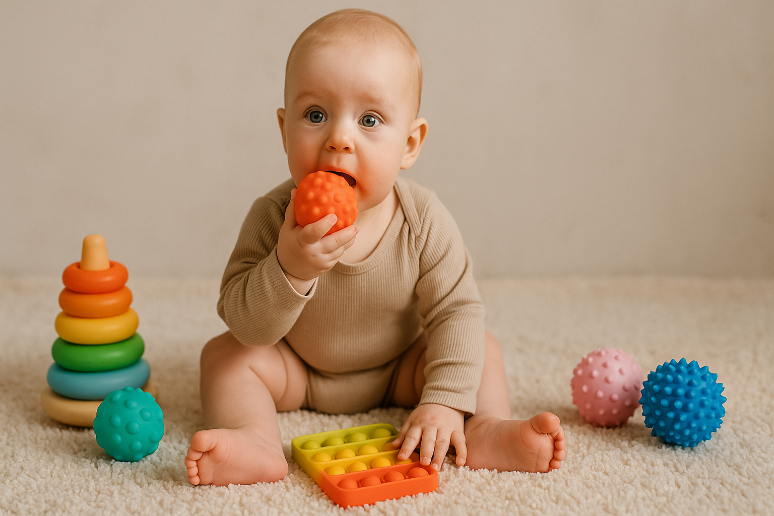 Szenzoros játékok 6 hónapos kortól