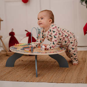 7in1 fából készült oktatási asztal, zenei, érzékszervi