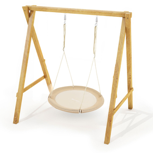 HyperMotion gólyafészek hinta - 100 cm átmérőjű, boho bézs színben