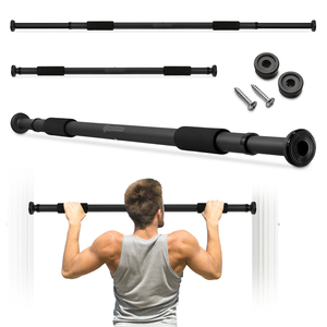 HyperMotion állítható húzódzkodó rúd 80-130 cm, 150 kg, fekete