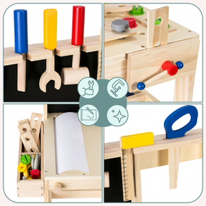 Fából készült barkácskészlet XXL - 75 darab