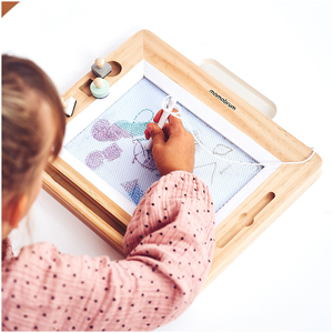 Fából készült töltőtoll bélyegzőkkel - rajzlap