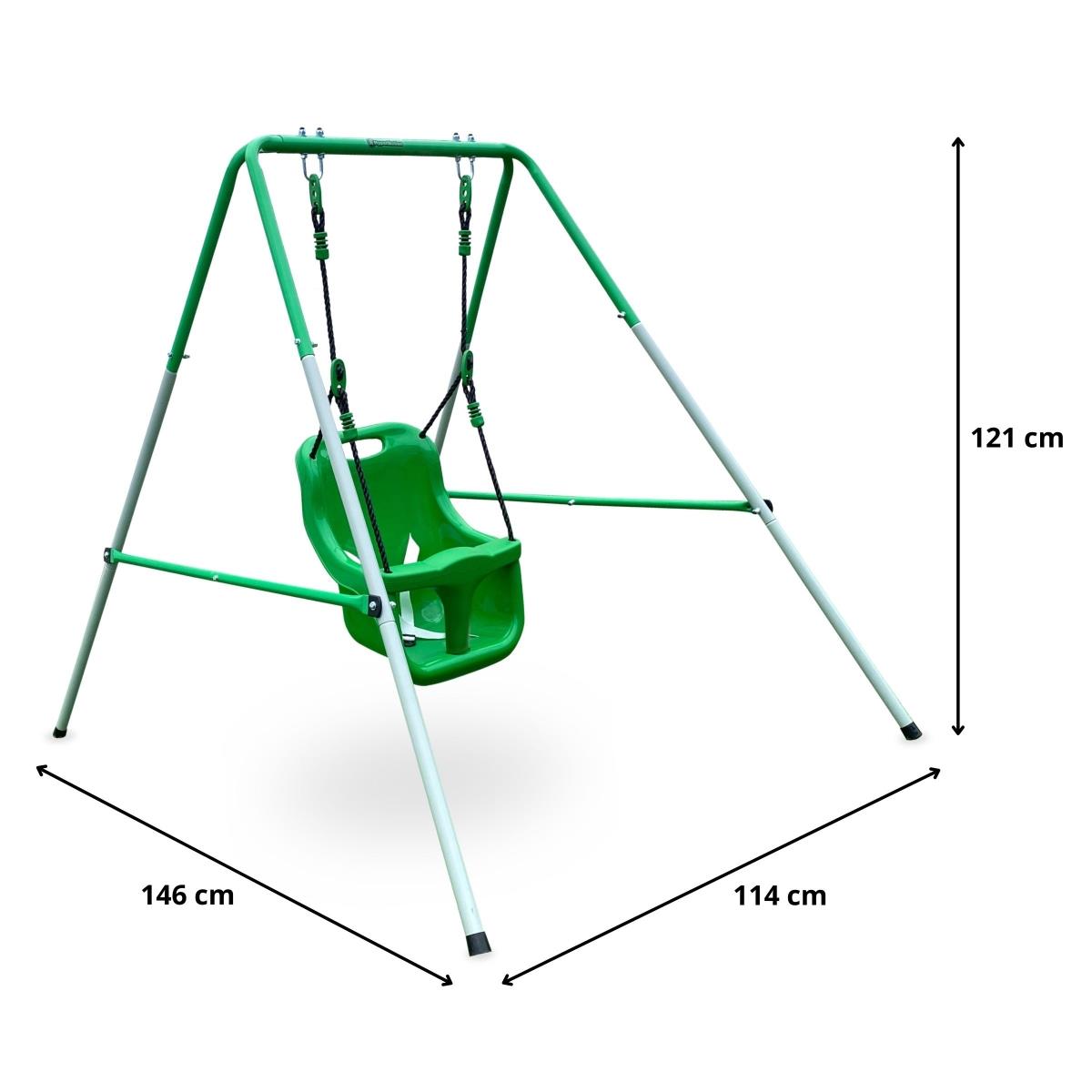 Biztonsági övvel ellátott hinta babáknak és kisgyermekeknek