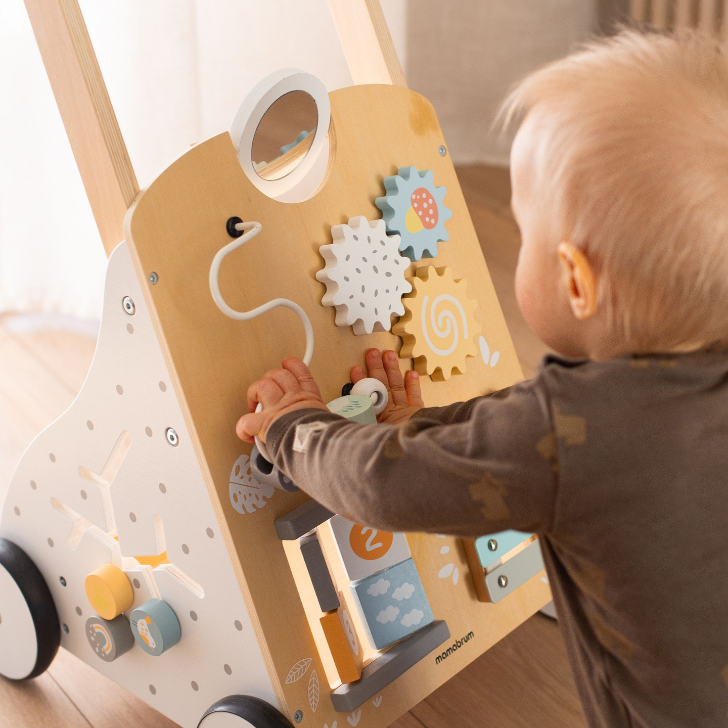 Oktatási fa járókeret 8in1 / babatoló - manipulációs tábla