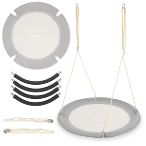 HyperMotion gólyafészek hinta - 100 cm átmérőjű, szürke színben