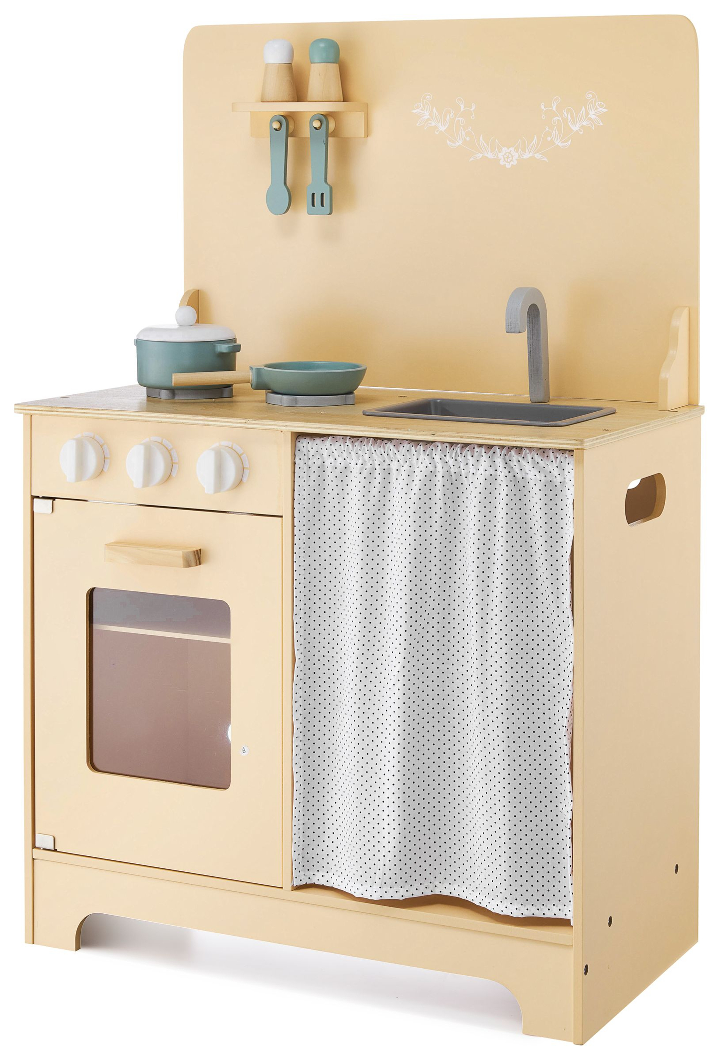 Fakonyha köténnyel, kiegészítőkkel és LED világítással