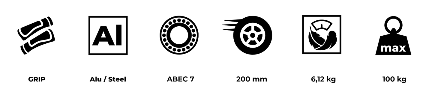 HyperMotion REGAMO felnőtt robogó - fekete