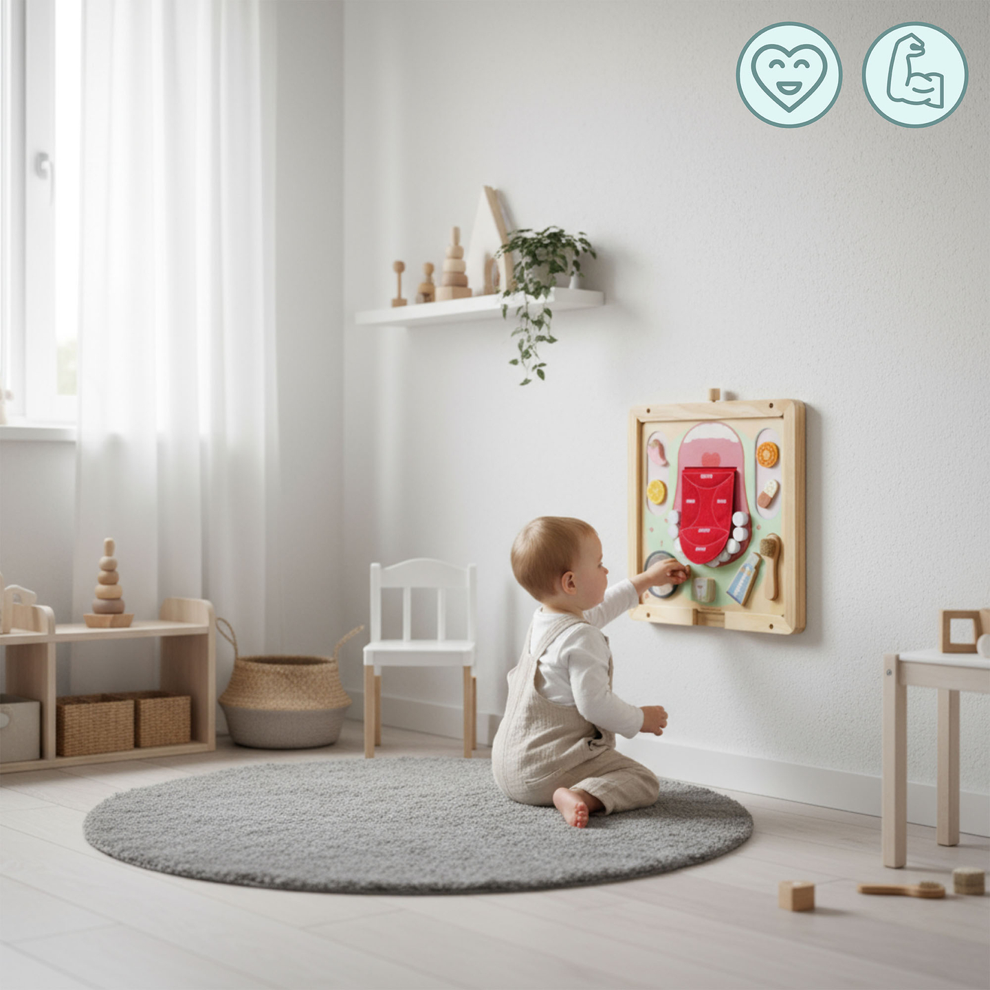 Fa fali keret - Mamabrum oktatótáblák felszereléséhez