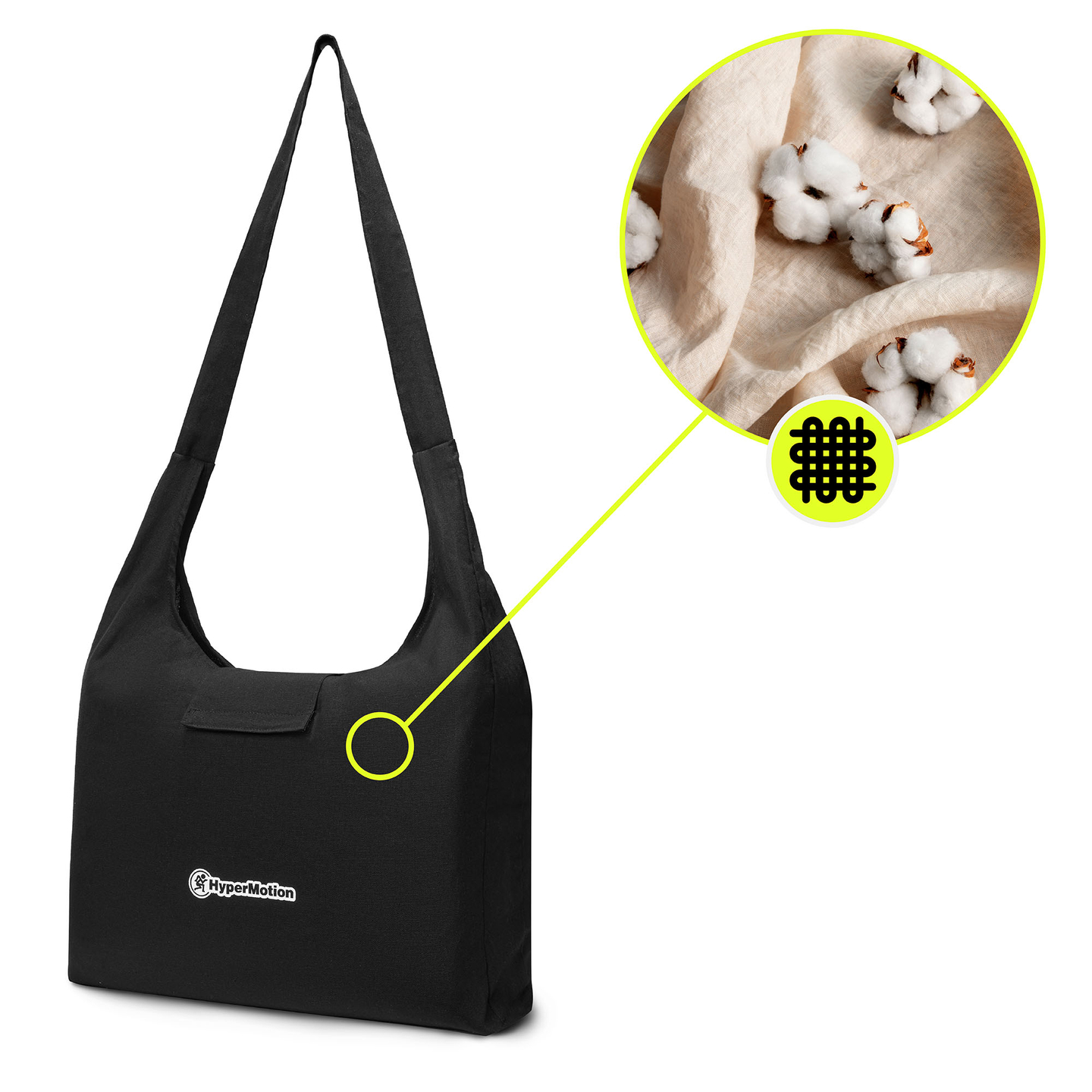 Öko vászon akupresszúrás szőnyeg kókuszrosttal és hajdinapárnával – 68 cm HyperMotion szürke-menta