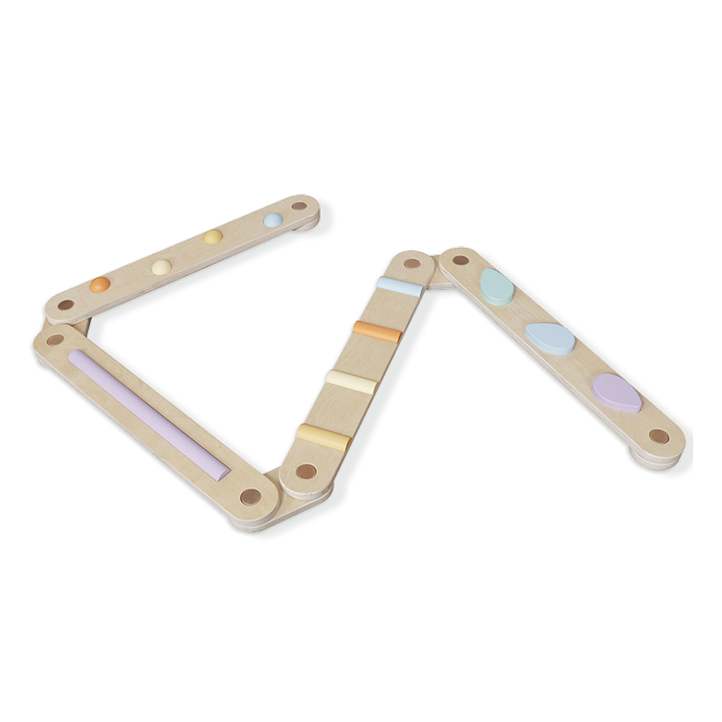 Nagy fából készült érzékszervi ösvény - egyensúlyi pálya - 9 elem