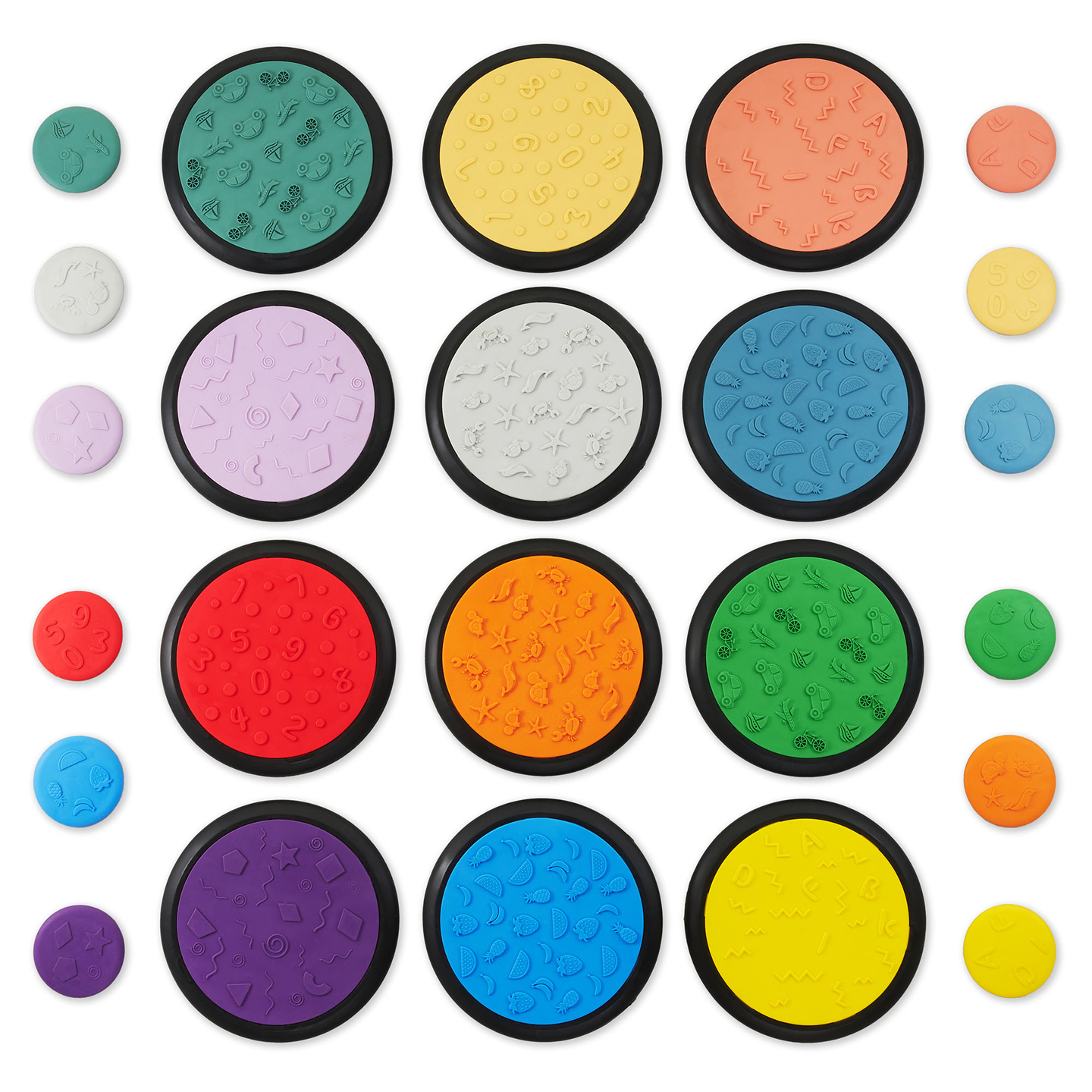 Színes szenzoros korongok gyerekeknek - 24 db