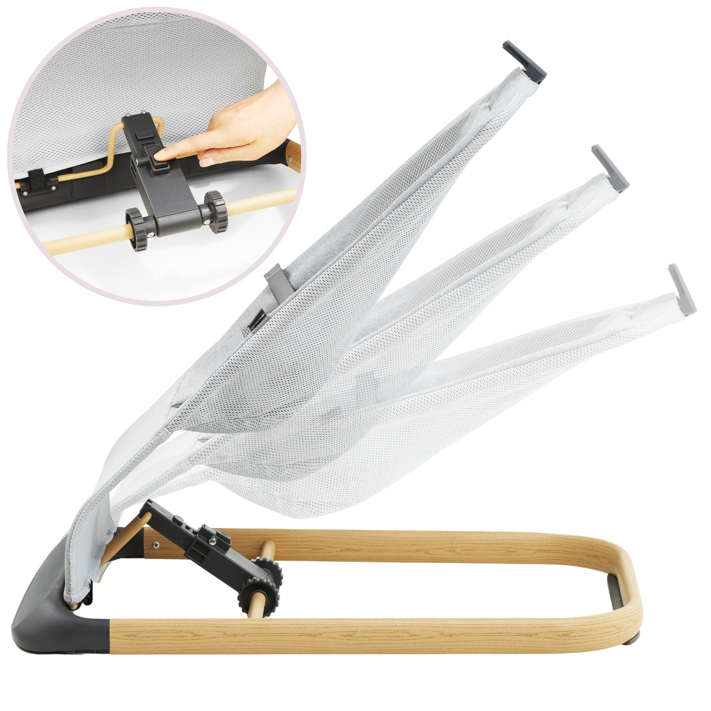 2 az 1-ben hintaszék Moby-System LILY - szürke