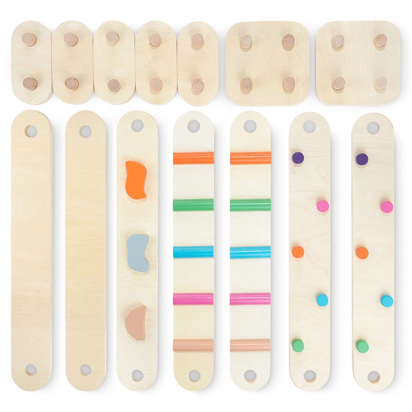 Fából készült egyensúlyi pálya - érzékszervi pálya - 14 elem