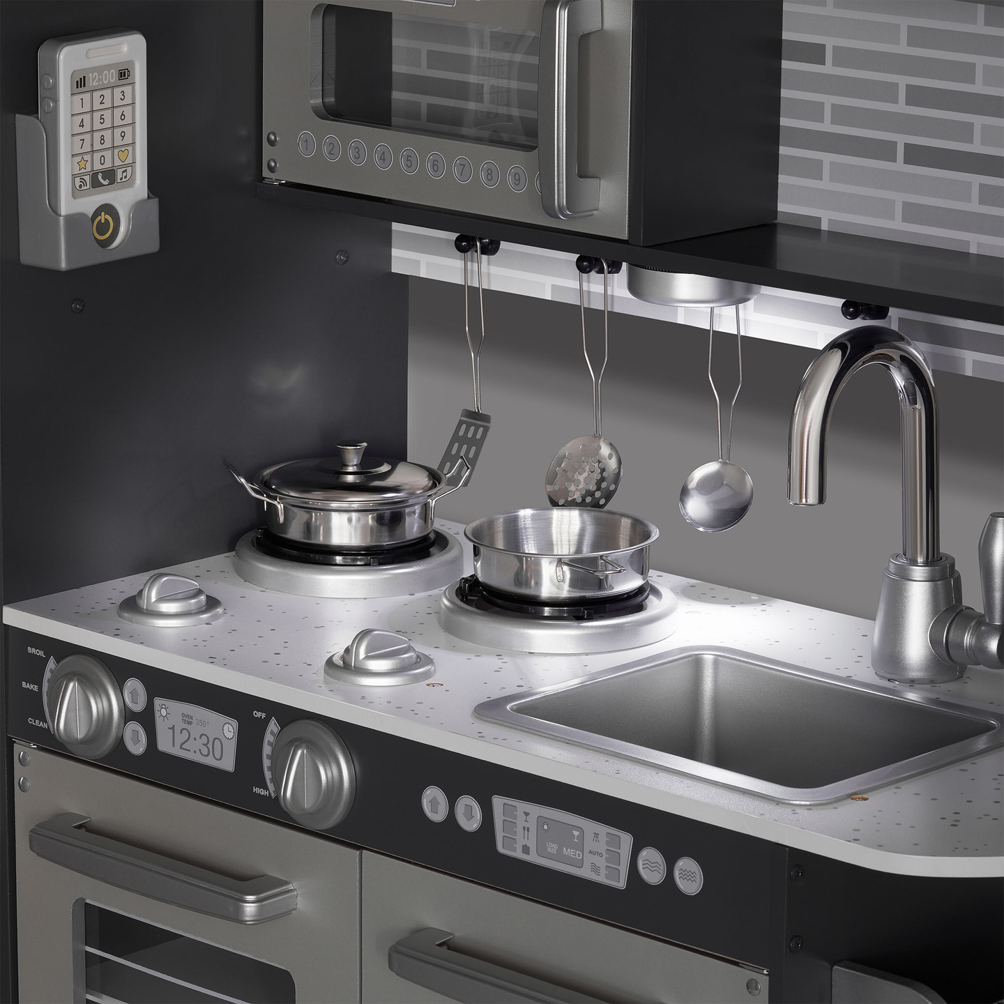 XXL fakonyha LED világítással, köténnyel és kiegészítőkkel