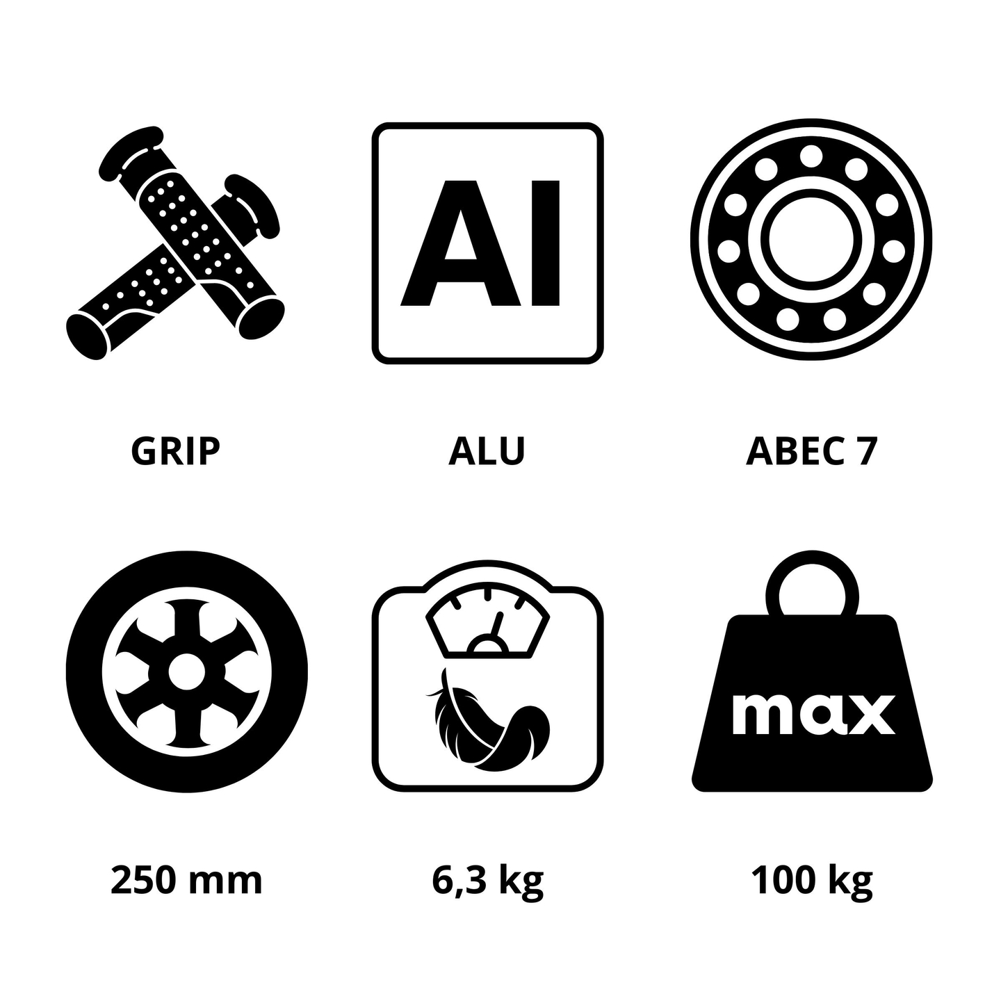 Kétkerekű városi robogó HONEYBEE Blue HyperMotion 100kg - teljes alumínium, nagy 250 mm-es kerekek