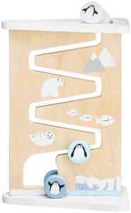 Fából készült kétoldalas érzékszervi manipulációs tábla