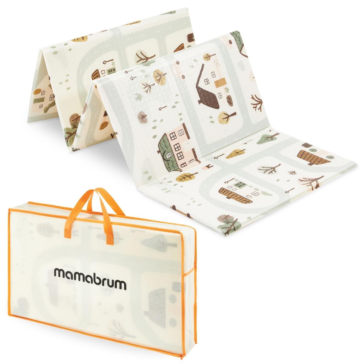 Kétoldalas összecsukható habszivacs szőnyeg 180 x 120 x 1cm - Charming Town/Sand Beige