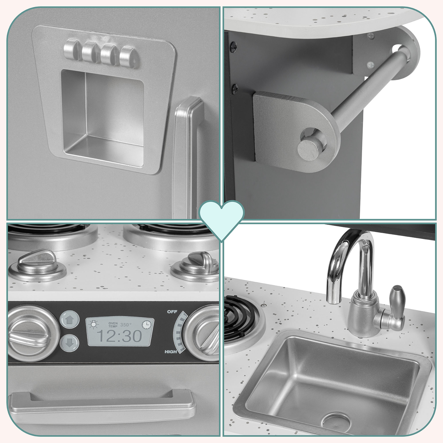 XXL fakonyha LED világítással, köténnyel és kiegészítőkkel