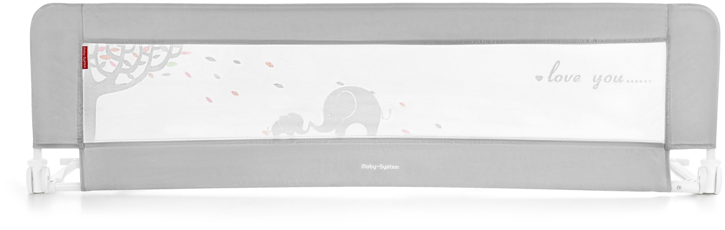 Biztonsági korlát az ágyhoz - ágyrács - szürke