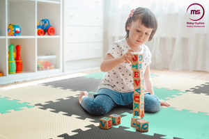 Hab puzzle 12db. - oktatási habszivacs szőnyeg 120 x 90 x 1.2cm szegéllyel - menta színű