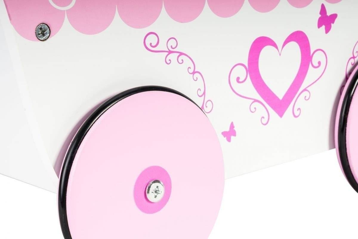 Fa játék babakocsi