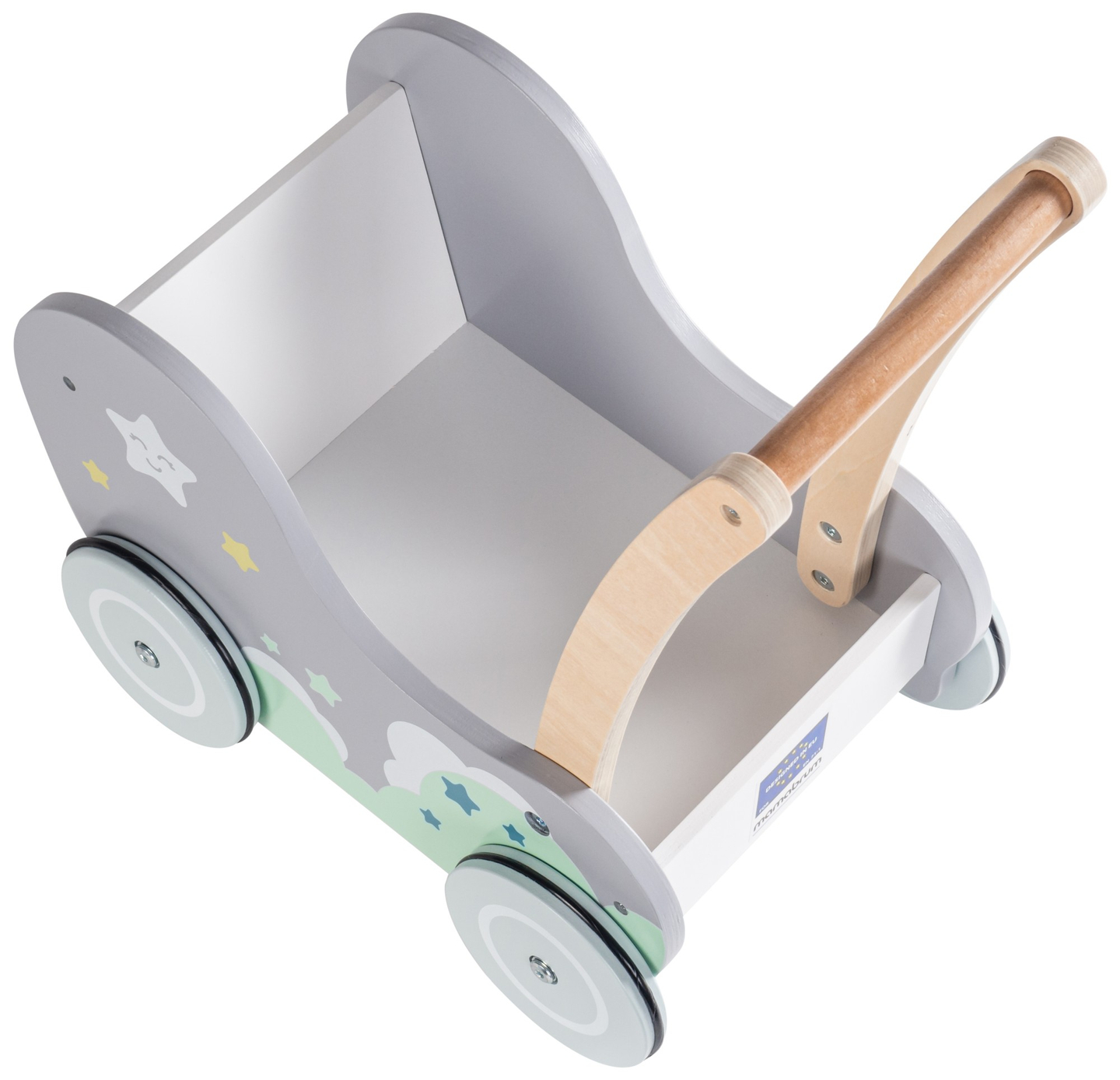 Fából készült babakocsi járókeret