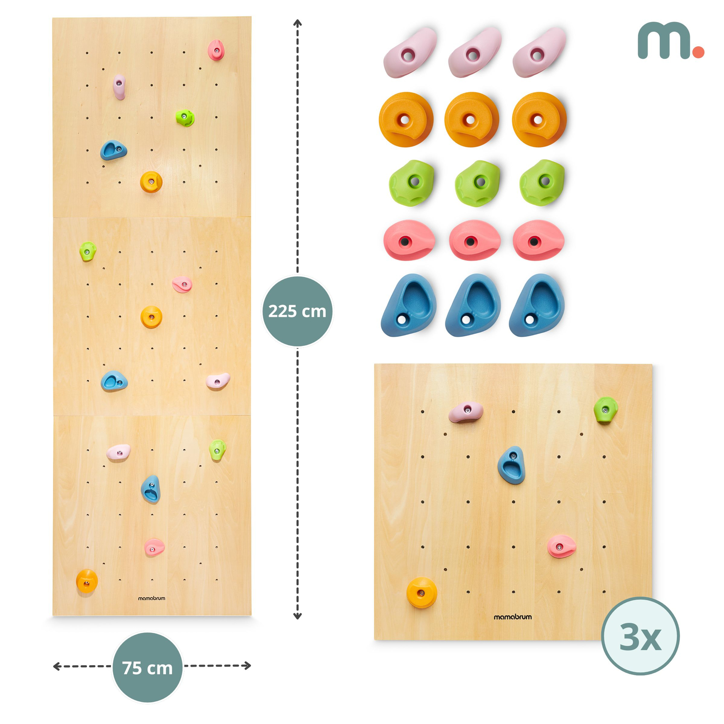 Fából készült mászófal gyerekeknek