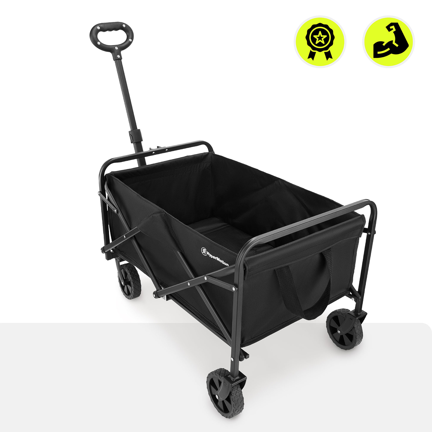 HyperMotion összecsukható strandkerekesszék - fekete, 80 kg