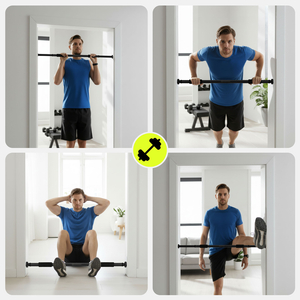 HyperMotion állítható húzódzkodó rúd 80-130 cm, 150 kg, fekete