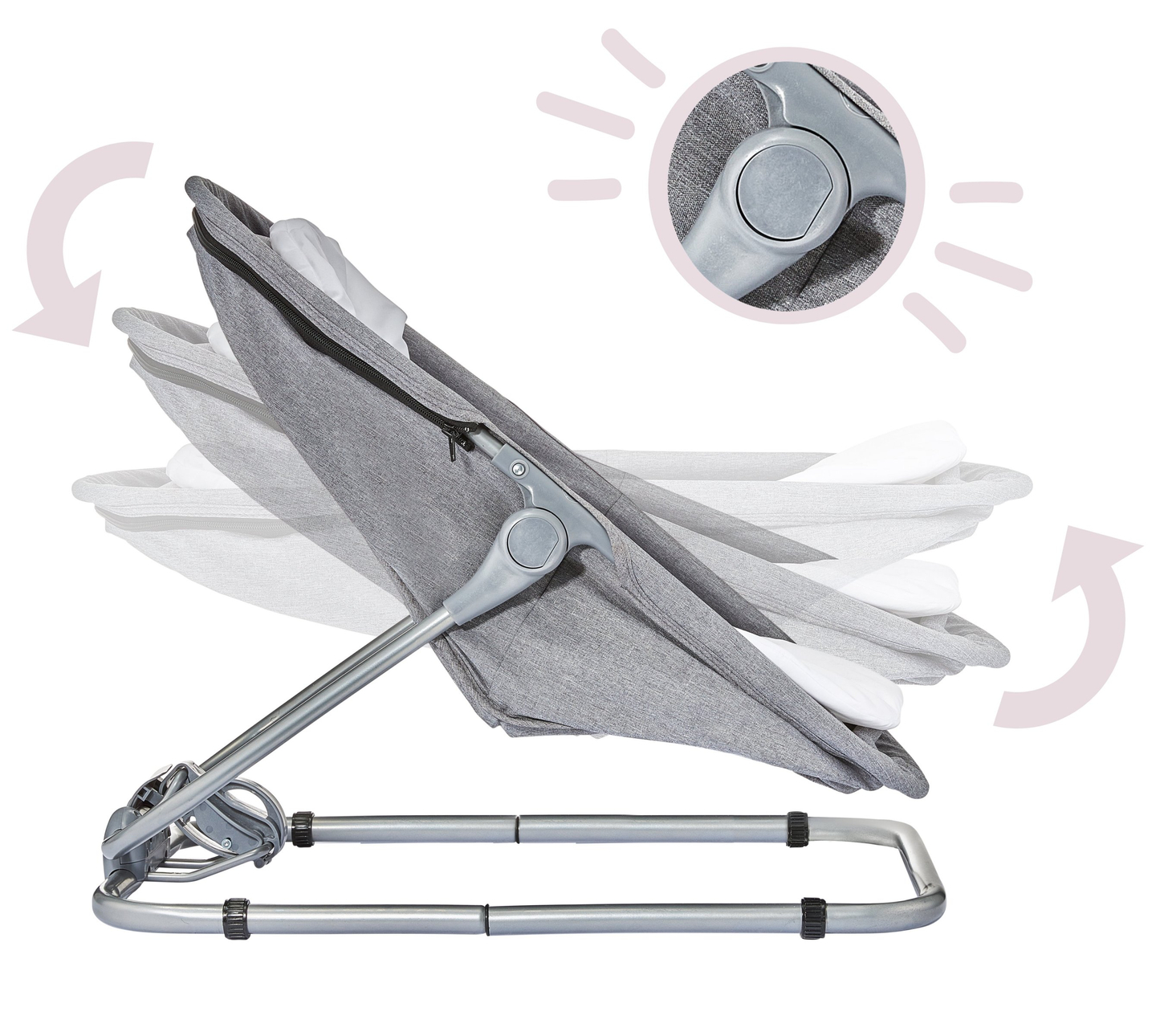 Fekvőágy + úszógumi + kiságy 3 az 1-ben - Moby-System MILA