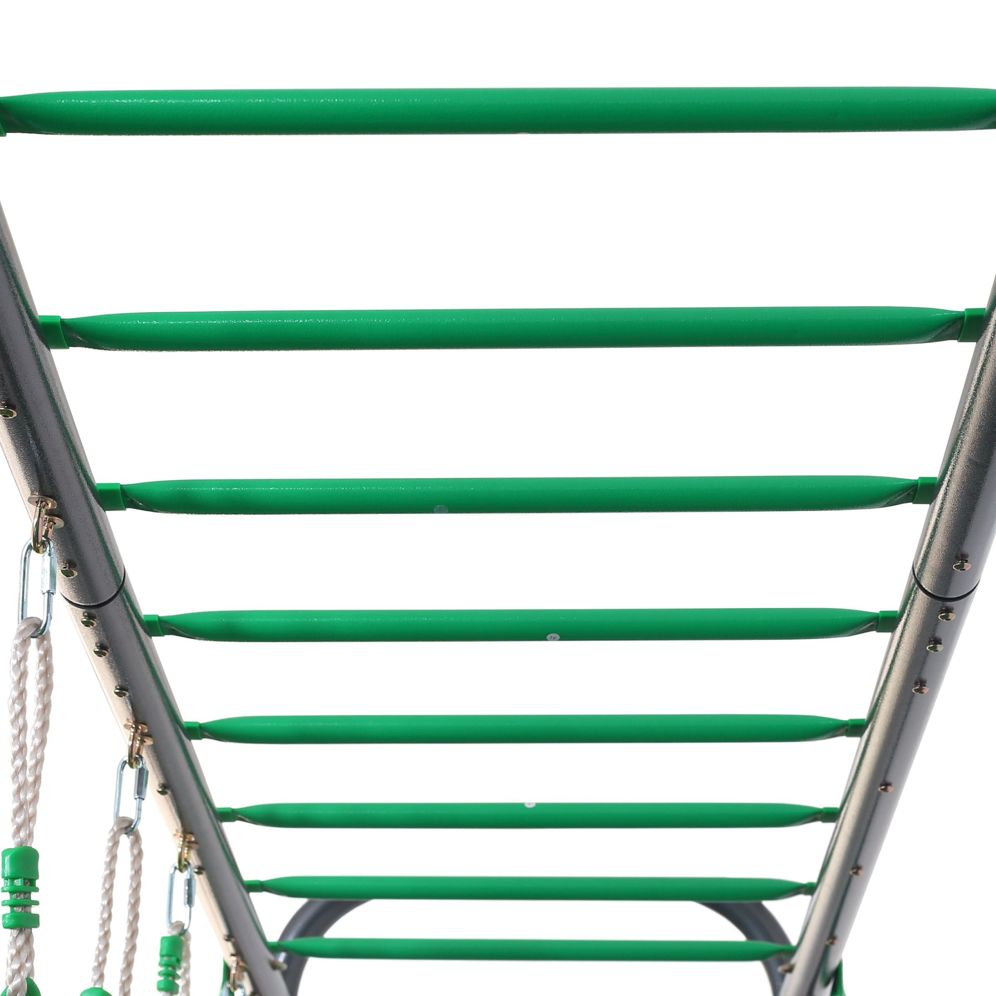 XXL acél kerti hinta - 2 ülés, létra, gimnasztikai trapéz