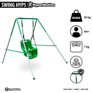 Biztonsági övvel ellátott hinta babáknak és kisgyermekeknek