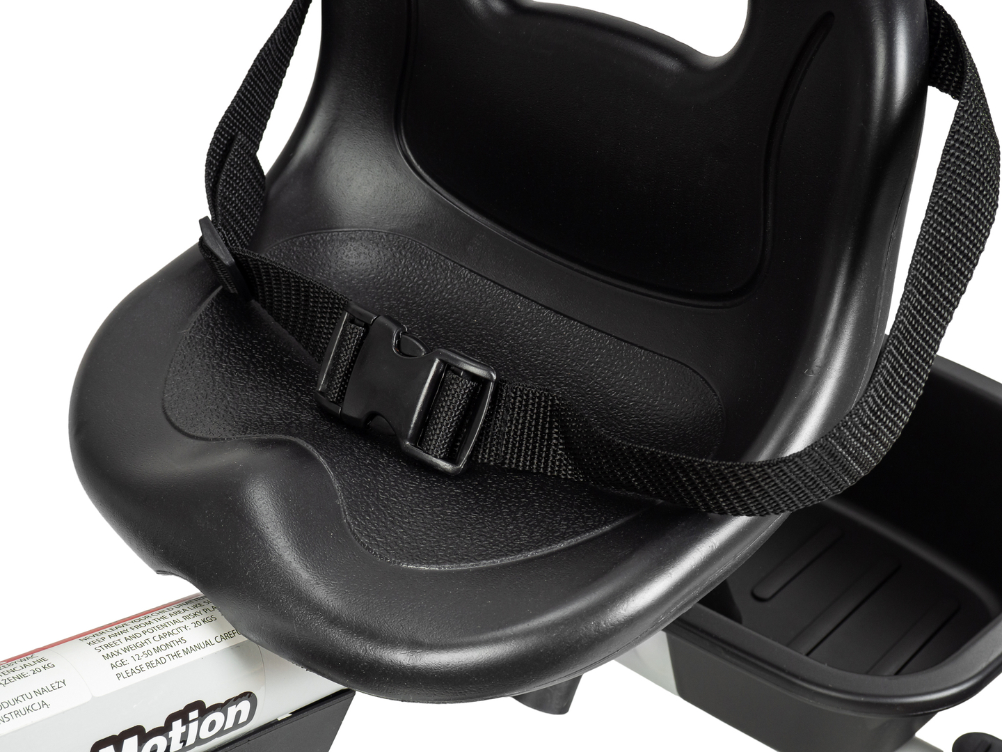 HyperMotion TOBI VECTOR háromkerekű - örökké tartó felfújható kerekek + tolórúd. Szín: világosszürke.