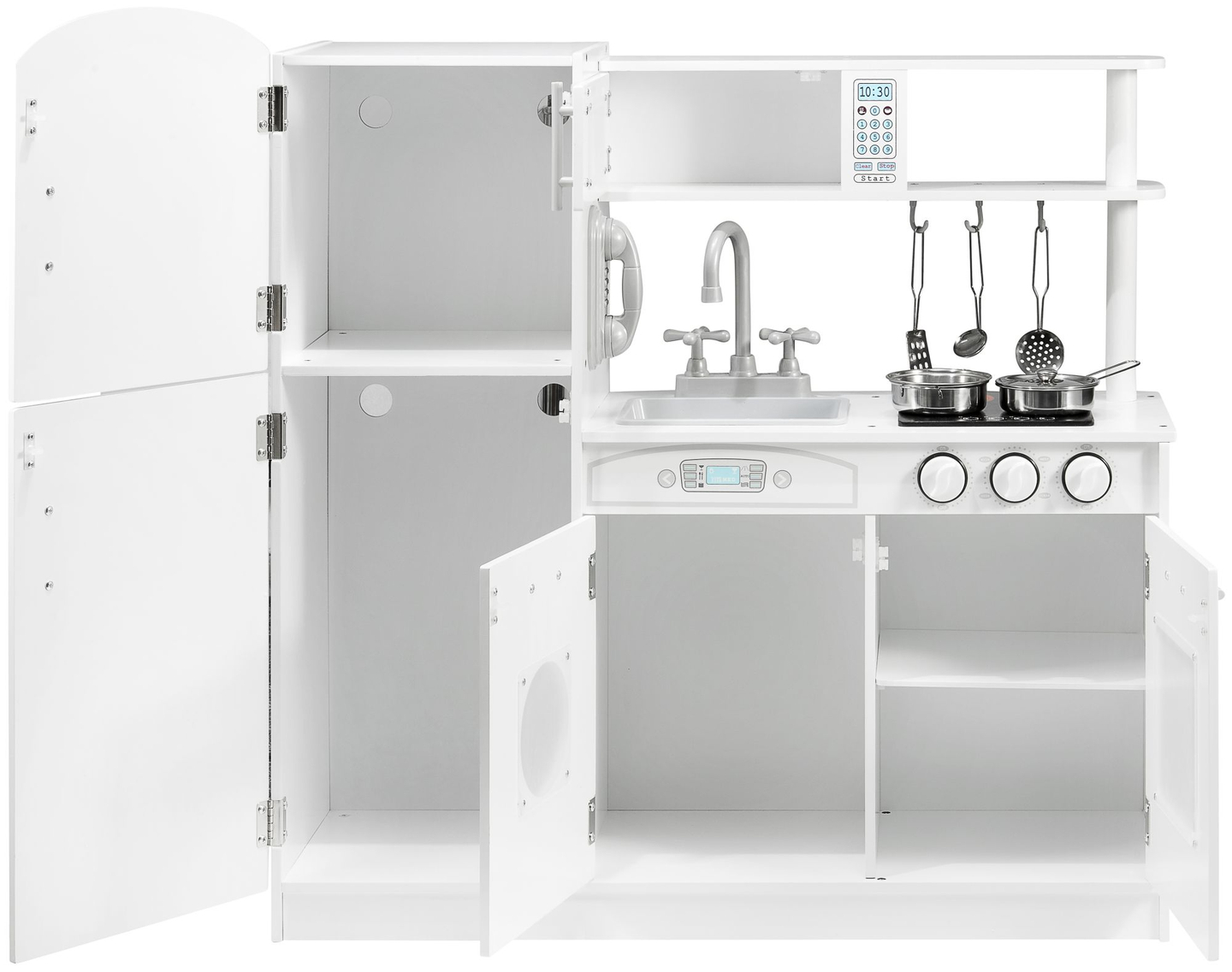 Nagy fa fehér konyhai kiegészítők és kötény