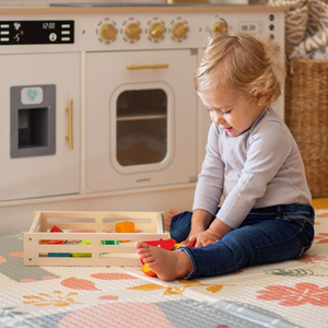 Fából készült gyümölcsök és zöldségek vágásához