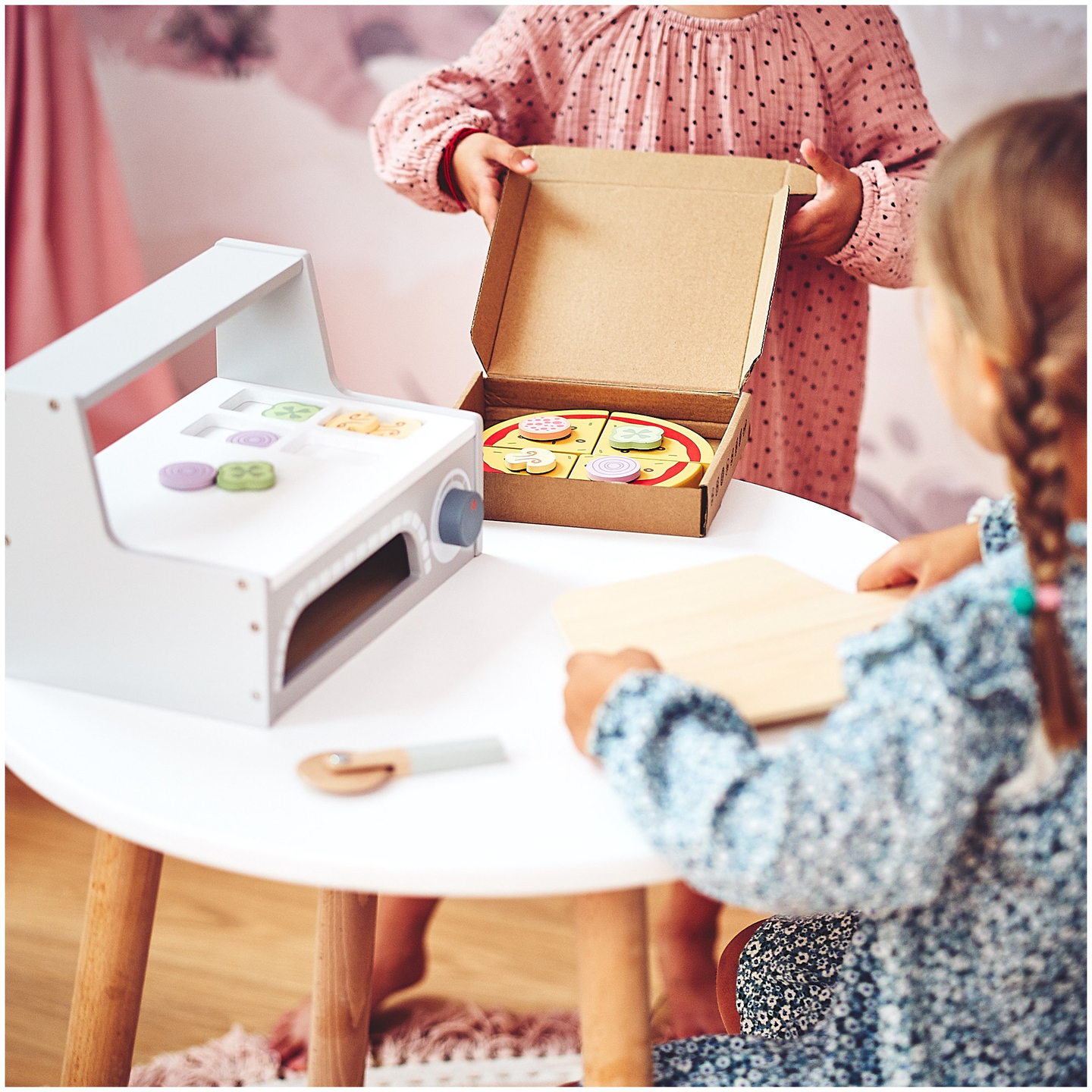 Fából készült pizza sütő készlet