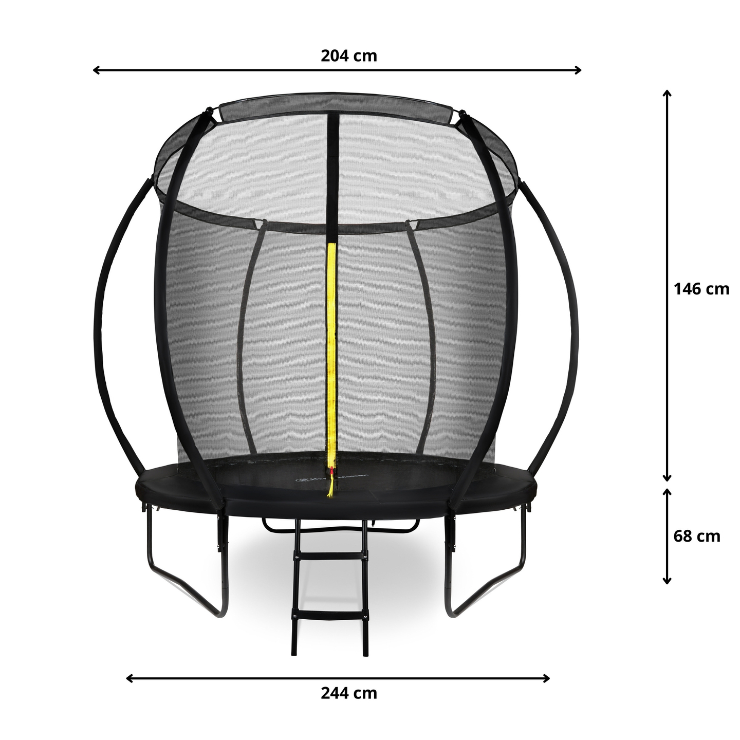 HyperMotion gyermek kerti trambulin - 244 cm 8FT - létrával és belső hálóval - otthonra és kertre