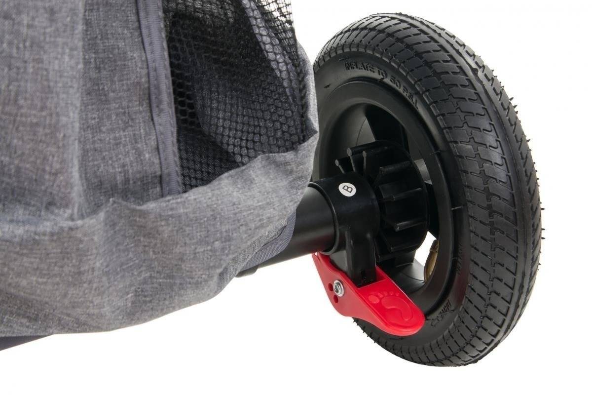 Tricikli Tobi Velar + esővédő fólia - szürke