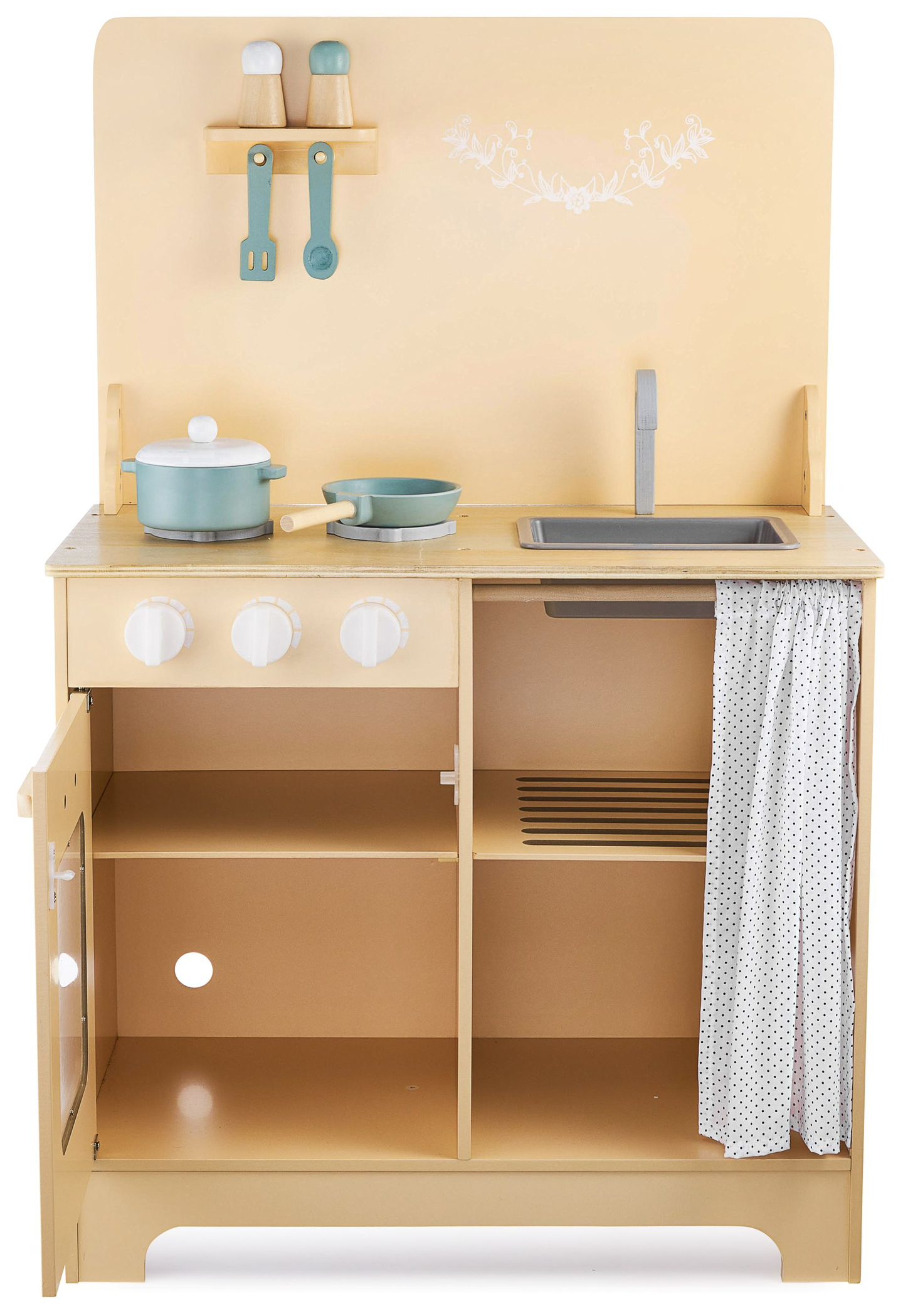 Fakonyha köténnyel, kiegészítőkkel és LED világítással