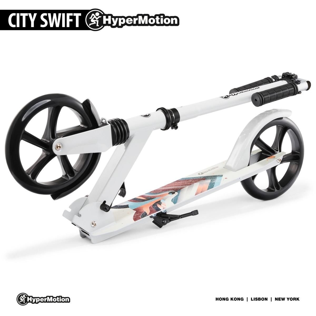 Kétkerekű roller fiatal felnőtteknek - lengéscsillapítóval - Hypermotion CITY SWIFT Winter Fox - 100kg