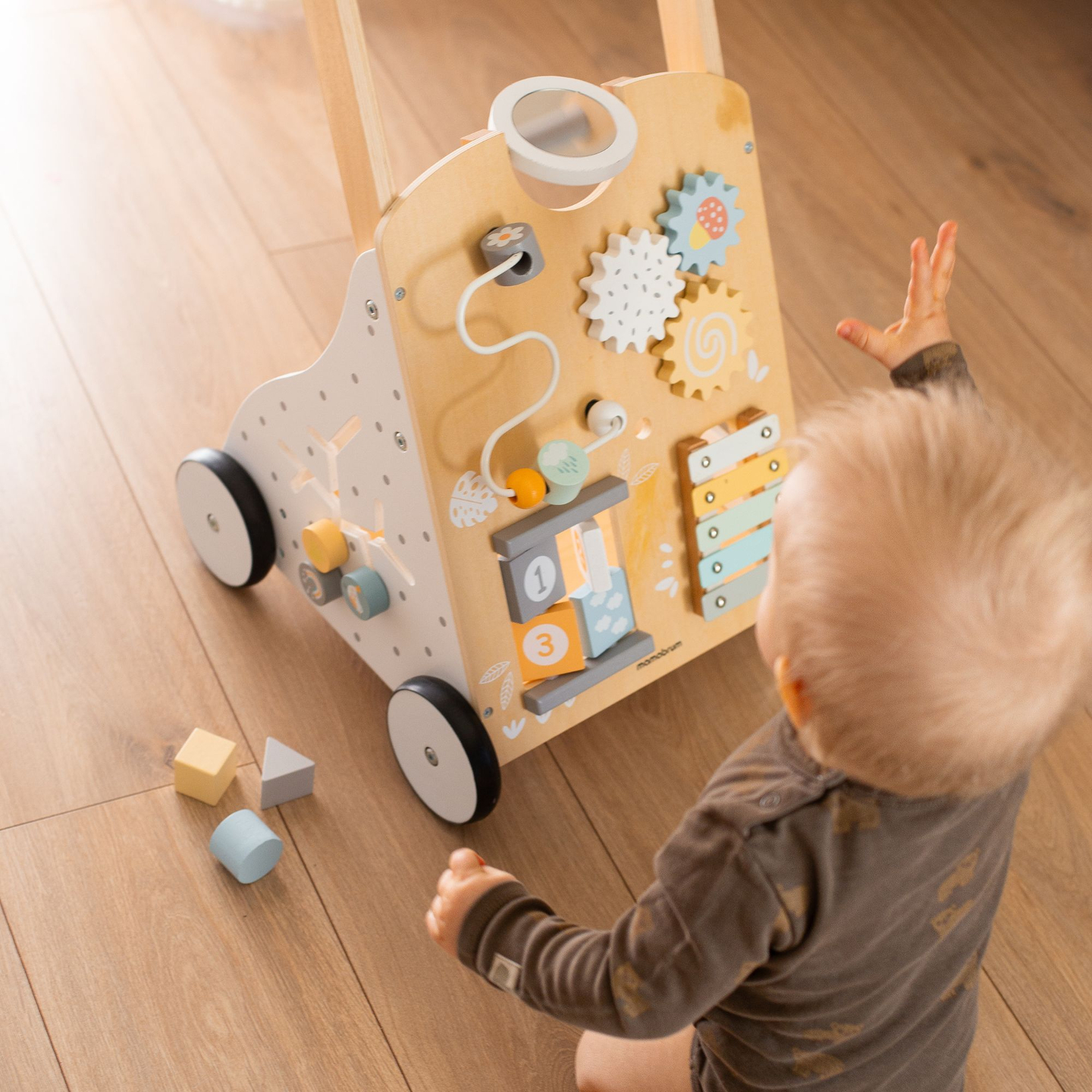 Oktatási fa járókeret 8in1 / babatoló - manipulációs tábla