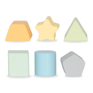 Fából készült 2 az 1-ben járókeret oktató kocka funkcióval, natúr