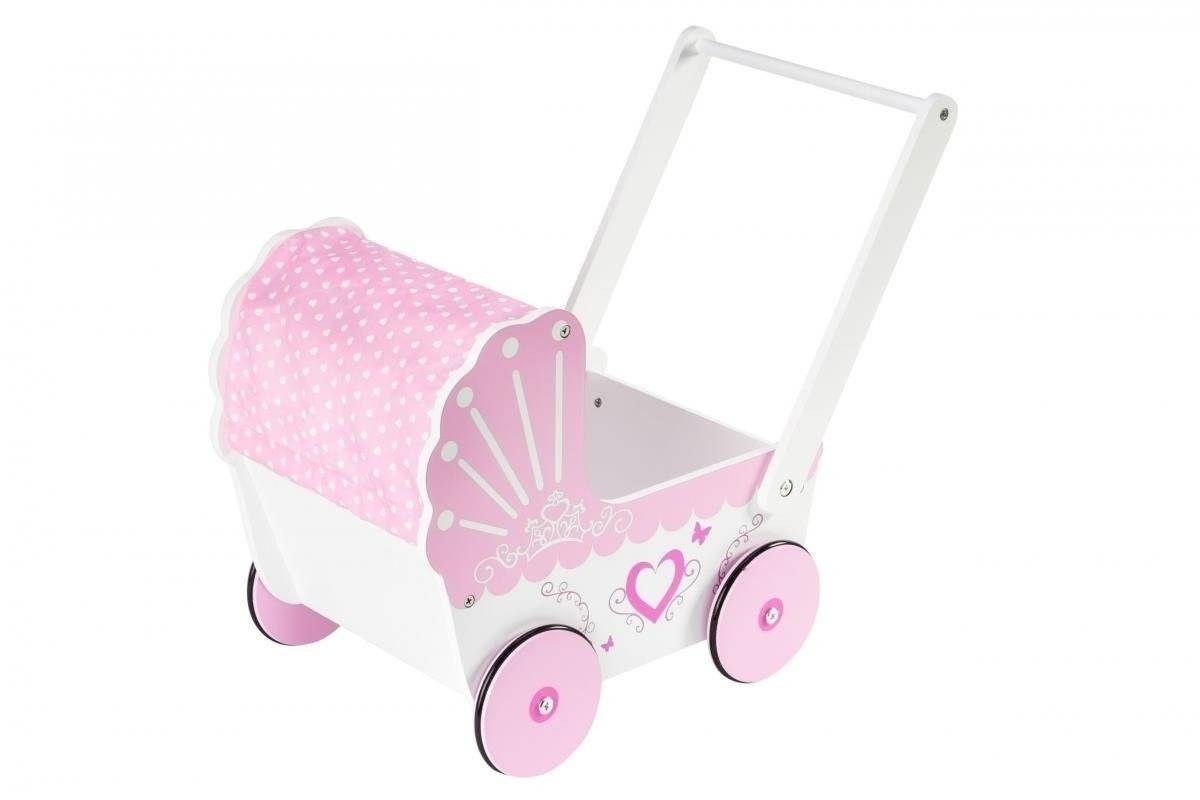 Fa játék babakocsi