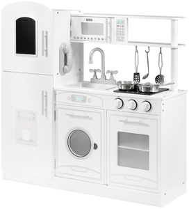 Nagy fa fehér konyhai kiegészítők és kötény