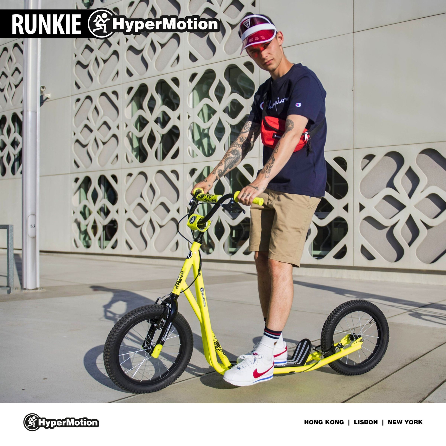Városi roller Hypermotion RUNKIE 16'' (40 cm) felfújható kerekekkel