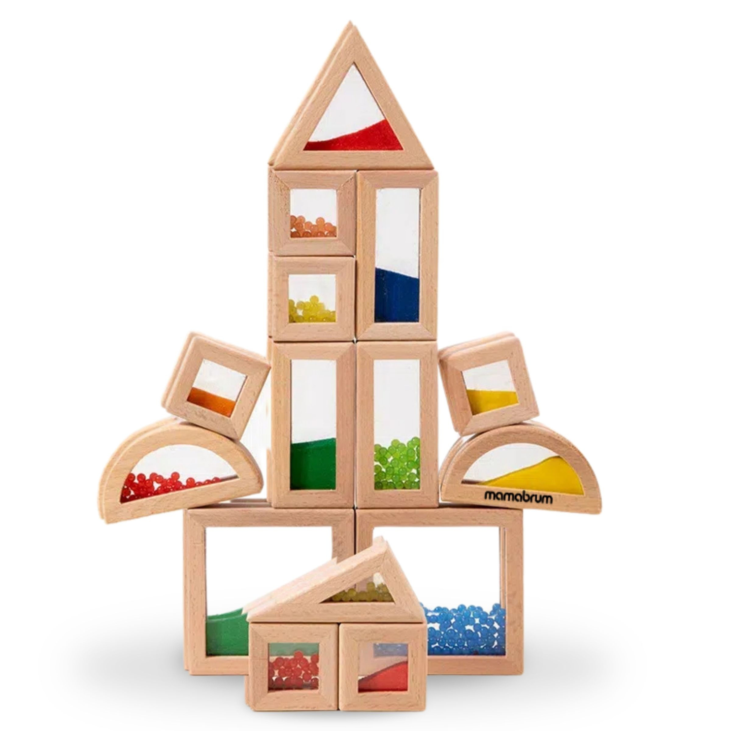 Különböző töltelékkel ellátott érzékelő blokkok készlete - 15 db