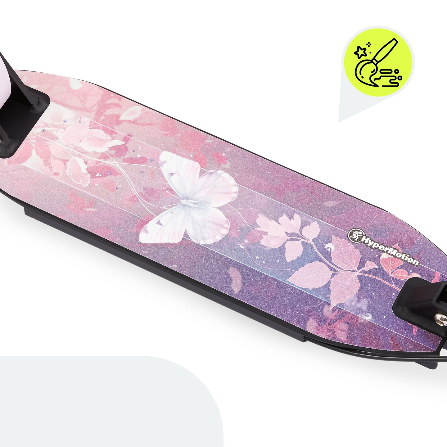 Kétkerekű roller fiatal felnőtteknek - lengéscsillapítóval - HyperMotion Skyline - rózsaszín, alumínium - 100kg