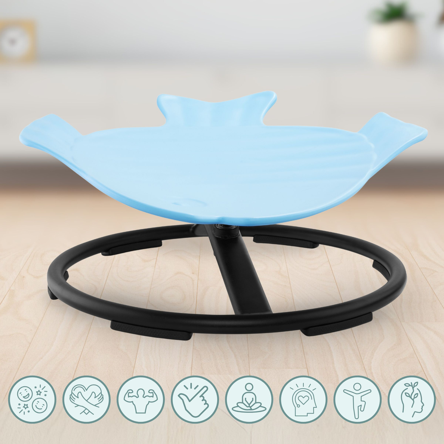 Mini körhinta gyerekeknek Hal - kék