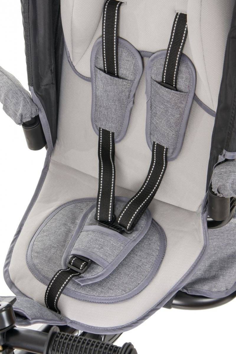 Tricikli Tobi Velar + esővédő fólia - szürke