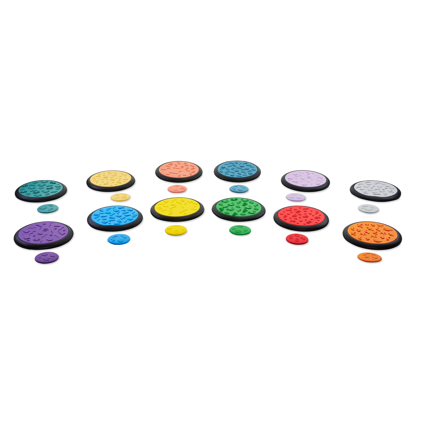 Színes szenzoros korongok gyerekeknek - 24 db